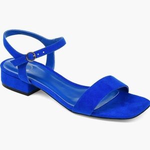 Journee Beyla Open Toe Sandal in Blue